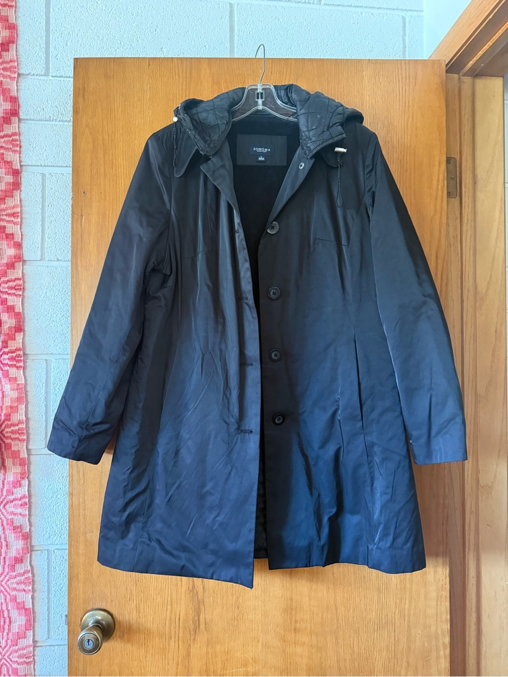 Sonoma Women’s Black Trench Coat
